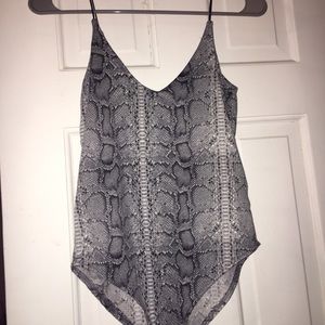 Snakeskin bodysuit